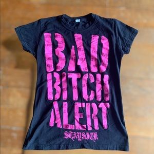 StaySick Bad B! Alert cotton t shirt size S